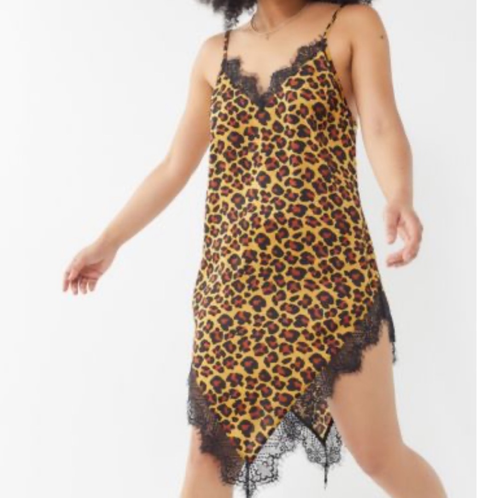 Urban Outfitters cheetah slip dress